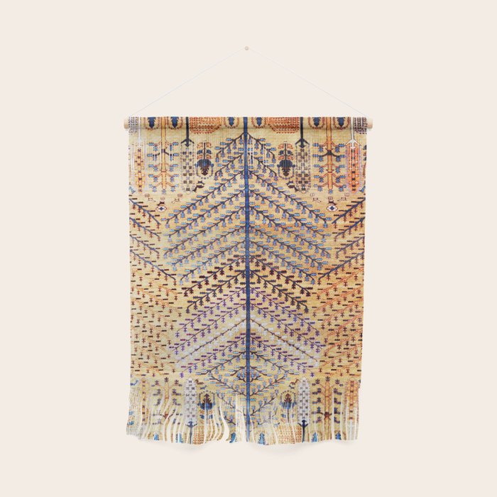 Amritsar Floral Garden Persian Rug Print Wall Hanging Gallery Image 1