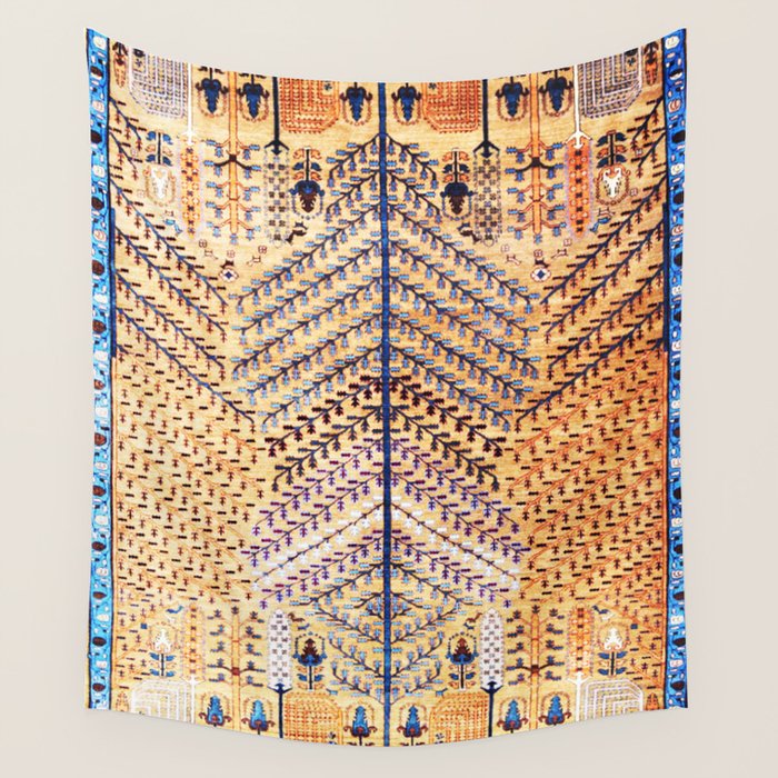 Amritsar Floral Garden Persian Rug Print Wall Tapestry Gallery Image 4