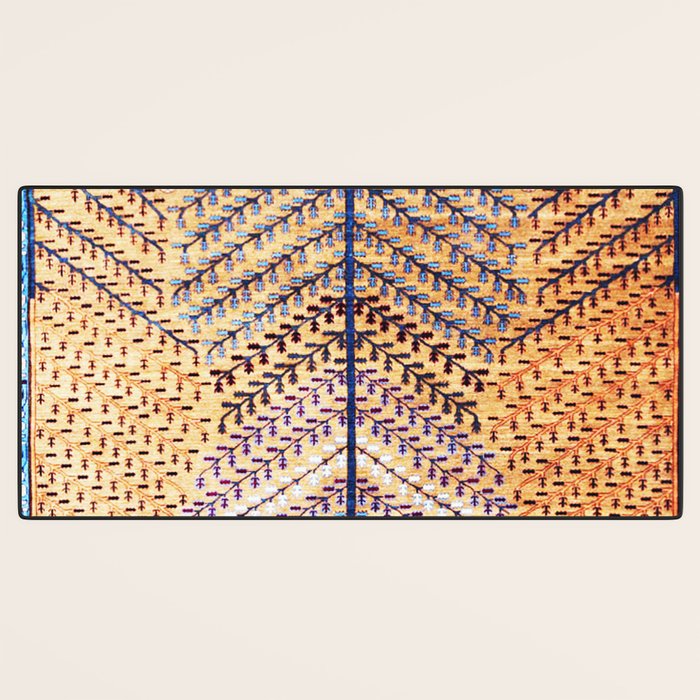 Amritsar Floral Garden Persian Rug Print Desk Mat Gallery Image 3
