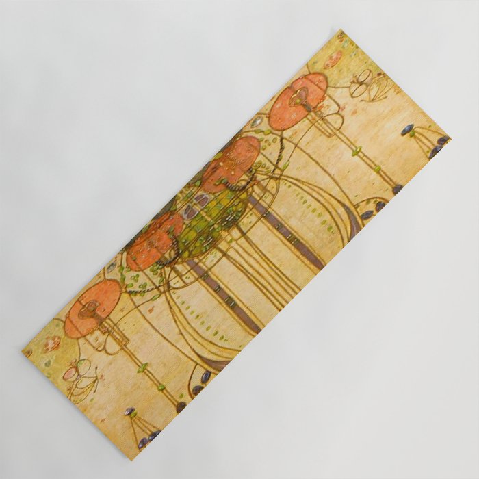 Charles Rennie Mackintosh , The Wassail , 1900 Yoga Mat Gallery Image 1