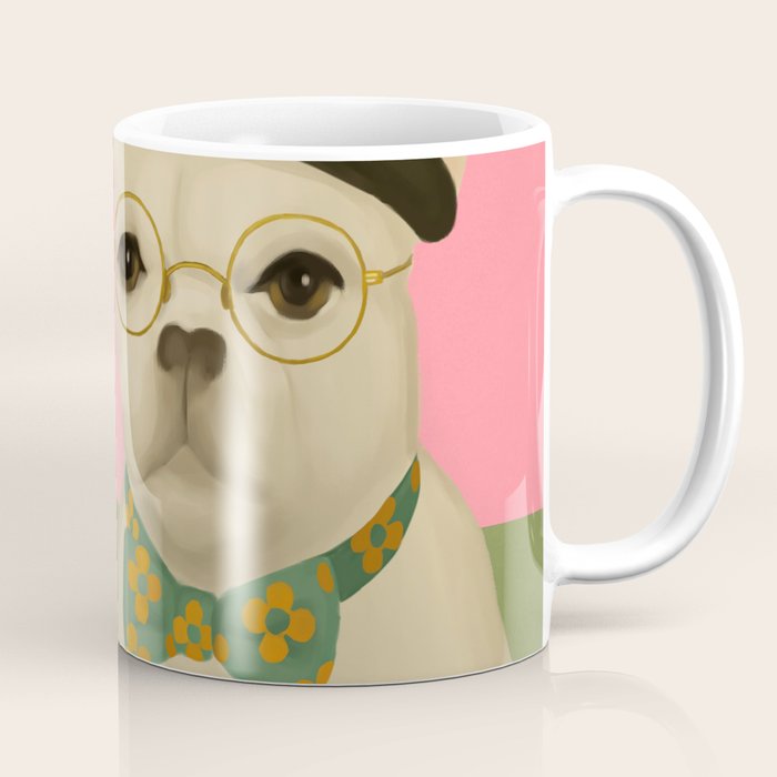 French Bulldogs at Breakfast Cafe Coffee Mug Gallery Image 1