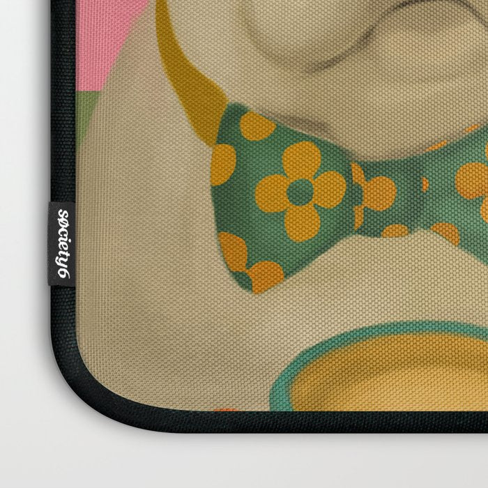 French Bulldogs at Breakfast Cafe Laptop Sleeve Gallery Image 3