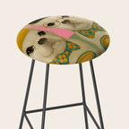 French Bulldogs at Breakfast Cafe Stool Gallery Image 2