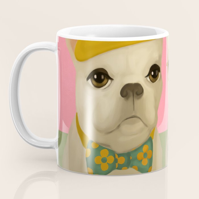 French Bulldogs at Breakfast Cafe Coffee Mug Gallery Image 3