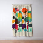 Lotus in koi pond Window Curtain Gallery Image 3