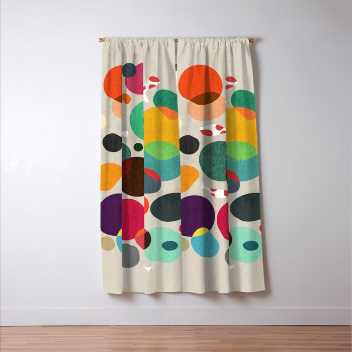 Lotus in koi pond Window Curtain Gallery Image 3