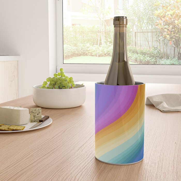 Wavy Stripes XVI - Ombre Rainbow Wine Chiller Gallery Image 4