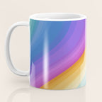 Wavy Stripes XVI - Ombre Rainbow Coffee Mug Gallery Image 3