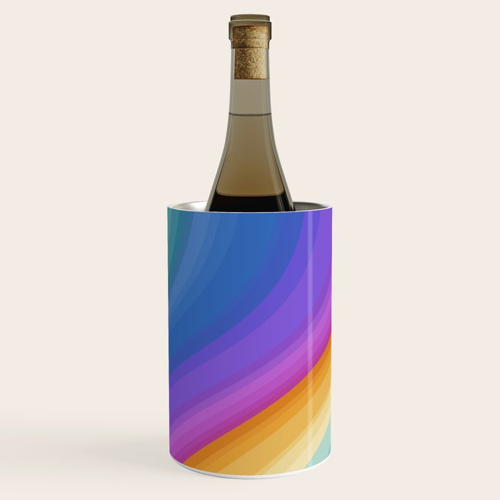 Wavy Stripes XVI - Ombre Rainbow Wine Chiller Gallery Image 2