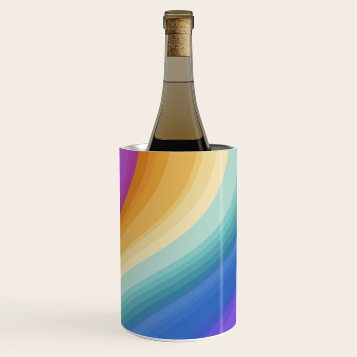 Wavy Stripes XVI - Ombre Rainbow Wine Chiller Gallery Image 3