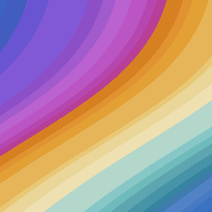 Wavy Stripes XVI - Ombre Rainbow Coffee Mug Gallery Image 2