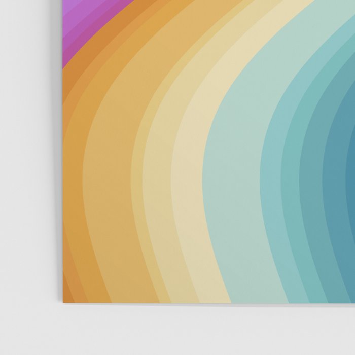 Wavy Stripes XVI - Ombre Rainbow Poster Gallery Image 3