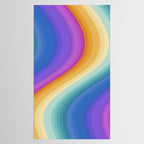 Wavy Stripes XVI - Ombre Rainbow Tablecloth Gallery Image 2