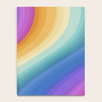 Wavy Stripes XVI - Ombre Rainbow Notebook Gallery Image 4