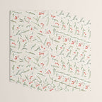 Christmas Pine and Berries Neutral Wrapping Paper Gallery Image 3