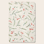 Christmas Pine and Berries Neutral Cutting Board Gallery Image 1