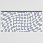 Sky Blue Checker Desk Mat Gallery Image 3
