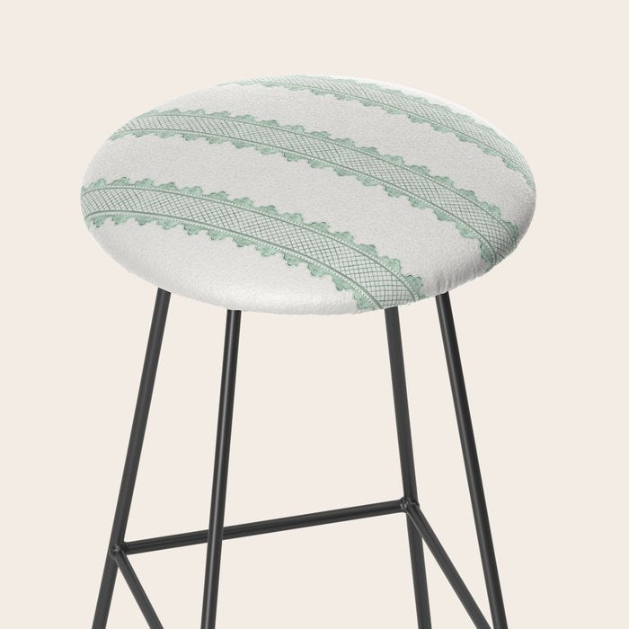 Clarabelle Stripe I Emerald Stool Gallery Image 2