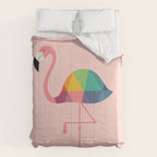 Rainbow Flamingo Comforter Gallery Image 6