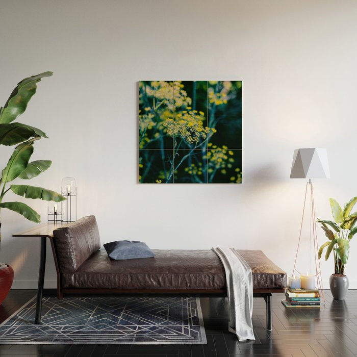 Dill Flower Wood Wall Art Gallery Image 2