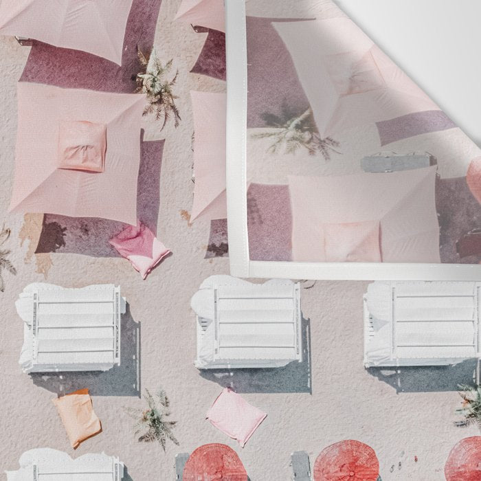Aerial Beach Umbrellas Print, Coastal Beach Print, Aerial Photography, Ocean Waves Print, Sea Print, Modern Home Decor, Art Print Wall Tapestry Gallery Image 3