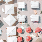 Aerial Beach Umbrellas Print, Coastal Beach Print, Aerial Photography, Ocean Waves Print, Sea Print, Modern Home Decor, Art Print Coffee Mug Gallery Image 2
