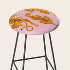 Three fierce tigers Stool Gallery Image 2