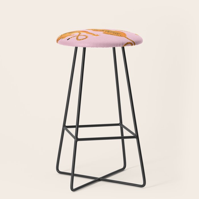 Three fierce tigers Stool Gallery Image 1
