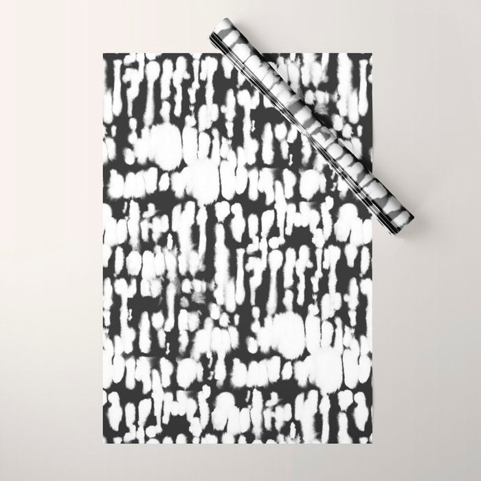 Inky Inverse Black and White Wrapping Paper Gallery Image 1