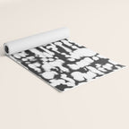 Inky Inverse Black and White Yoga Mat Gallery Image 2