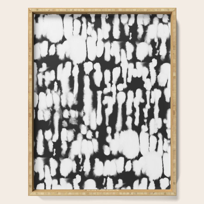 Inky Inverse Black and White Serving Tray Gallery Image 1