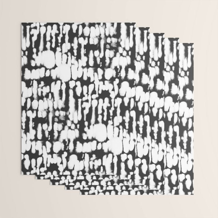 Inky Inverse Black and White Wrapping Paper Gallery Image 3