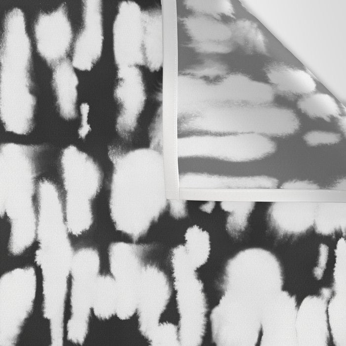 Inky Inverse Black and White Wall Tapestry Gallery Image 3