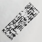 Inky Inverse Black and White Yoga Mat Gallery Image 1