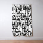 Inky Inverse Black and White Window Curtain Gallery Image 3