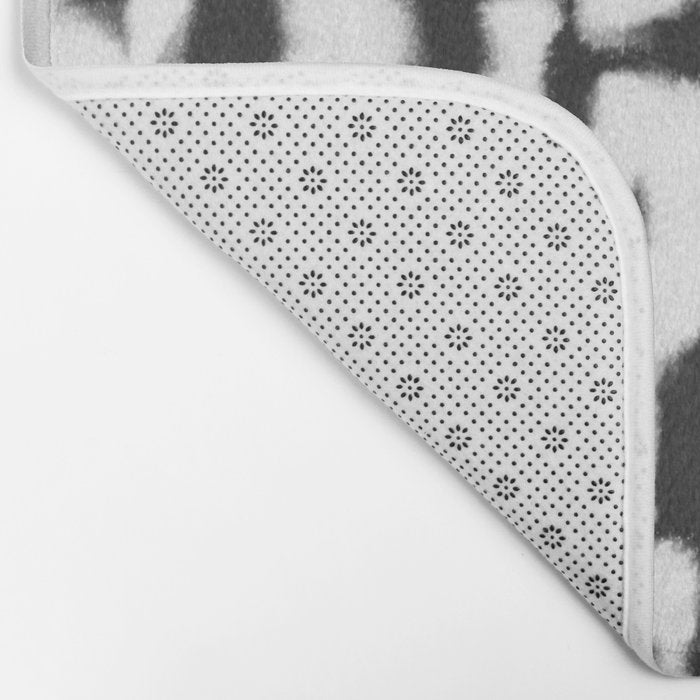 Inky Inverse Black and White Bath Mat Gallery Image 2