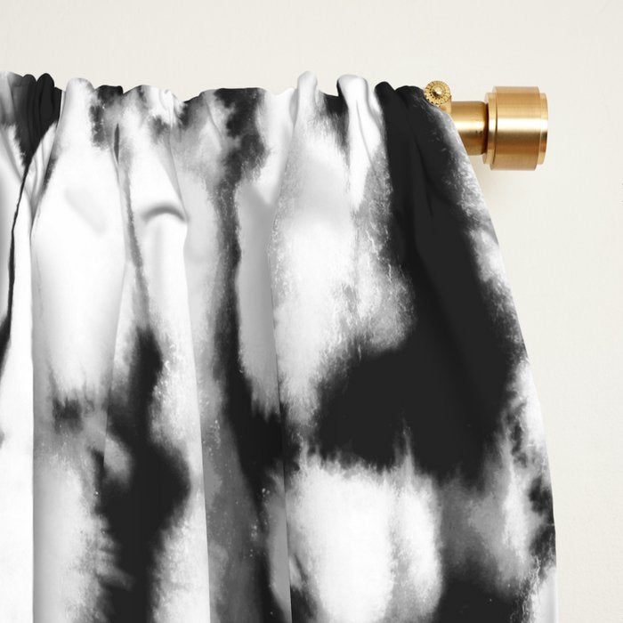Inky Inverse Black and White Window Curtain Gallery Image 2