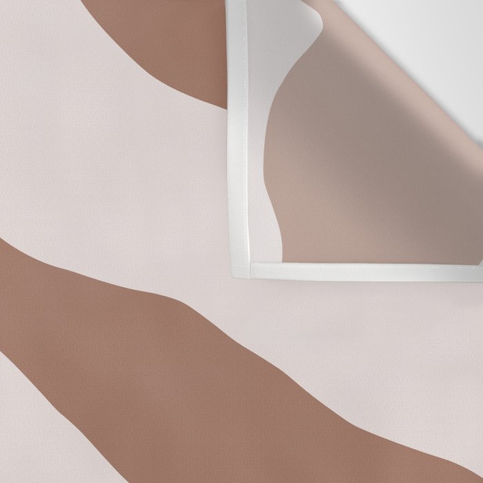 Organic Forms Retro Contemporary Modern Minimalist Abstract Pattern in Mocha Brown Wall Tapestry Gallery Image 3