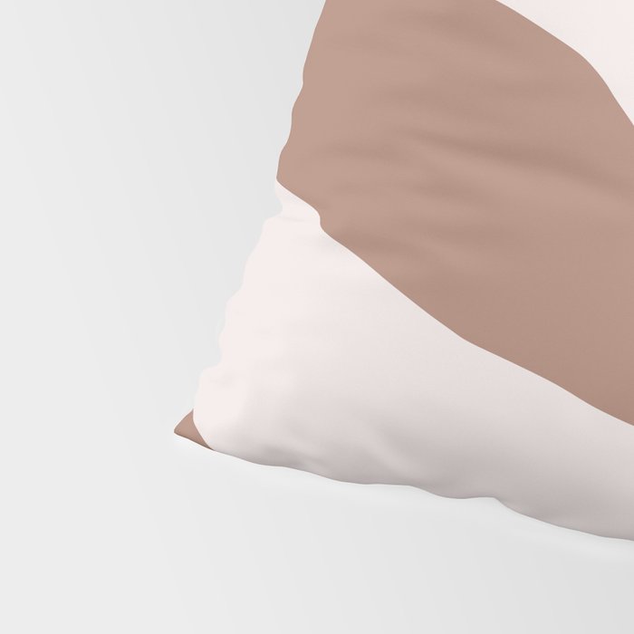 Organic Forms Retro Contemporary Modern Minimalist Abstract Pattern in Mocha Brown Pillow Sham Gallery Image 4