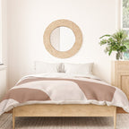 Organic Forms Retro Contemporary Modern Minimalist Abstract Pattern in Mocha Brown Duvet Cover Gallery Image 3