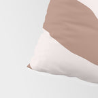 Organic Forms Retro Contemporary Modern Minimalist Abstract Pattern in Mocha Brown Pillow Sham Gallery Image 4