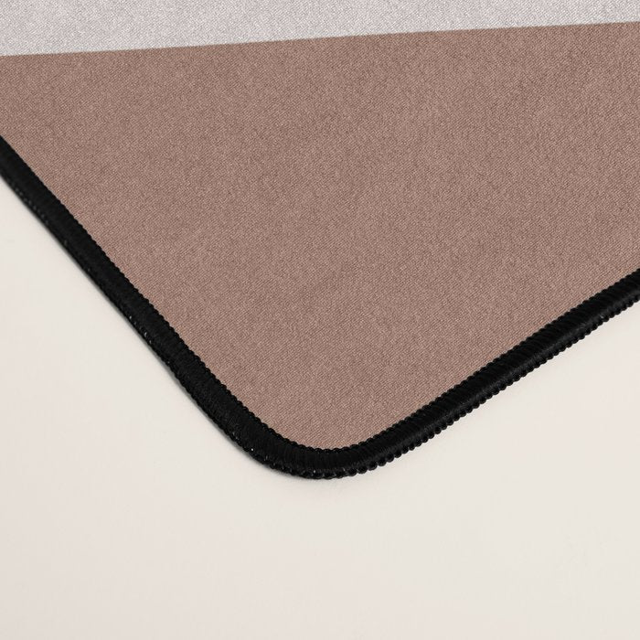 Organic Forms Retro Contemporary Modern Minimalist Abstract Pattern in Mocha Brown Desk Mat Gallery Image 4