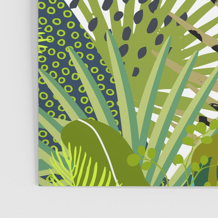 Get Naked Quote, Tropical Palm Leaf Jungle Poster Gallery Image 3