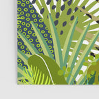 Get Naked Quote, Tropical Palm Leaf Jungle Poster Gallery Image 3