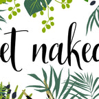 Get Naked Quote, Tropical Palm Leaf Jungle Coffee Mug Gallery Image 2