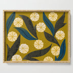 Gold Floral Serving Tray Gallery Image 1