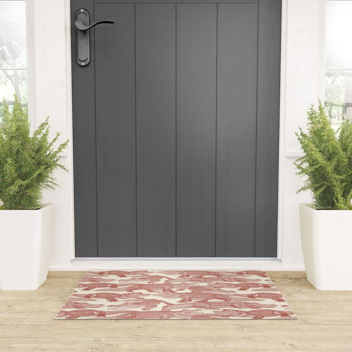 just alligators paprika Welcome Mat Gallery Image 3