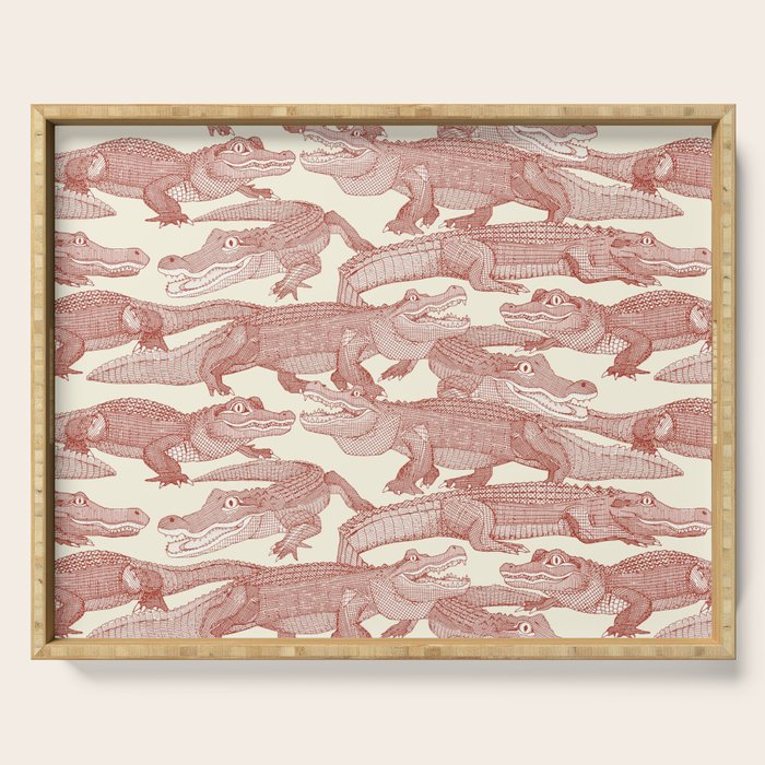 just alligators paprika Serving Tray Gallery Image 1