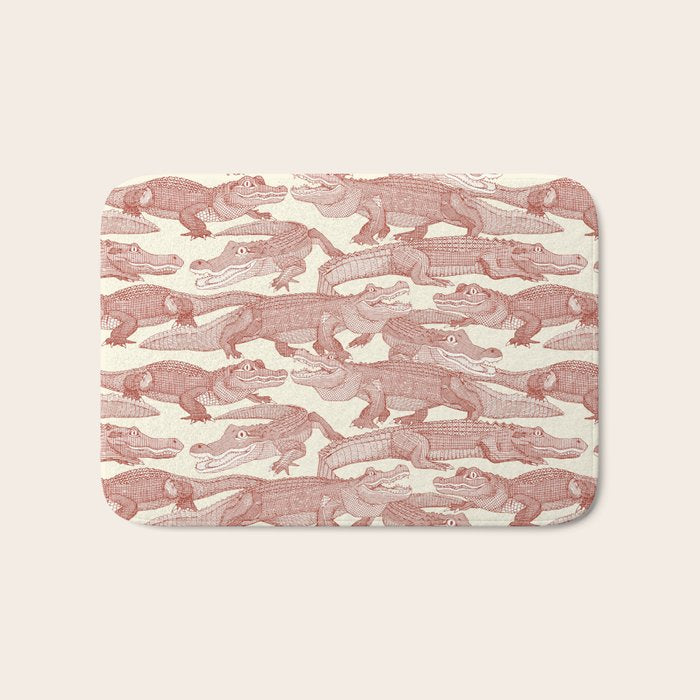 just alligators paprika Bath Mat Gallery Image 1