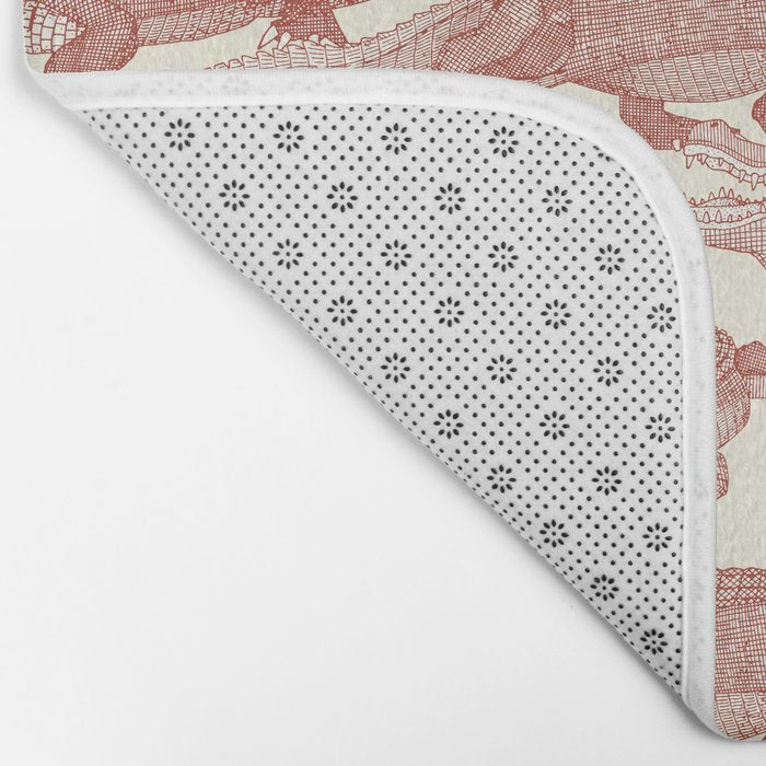 just alligators paprika Bath Mat Gallery Image 2